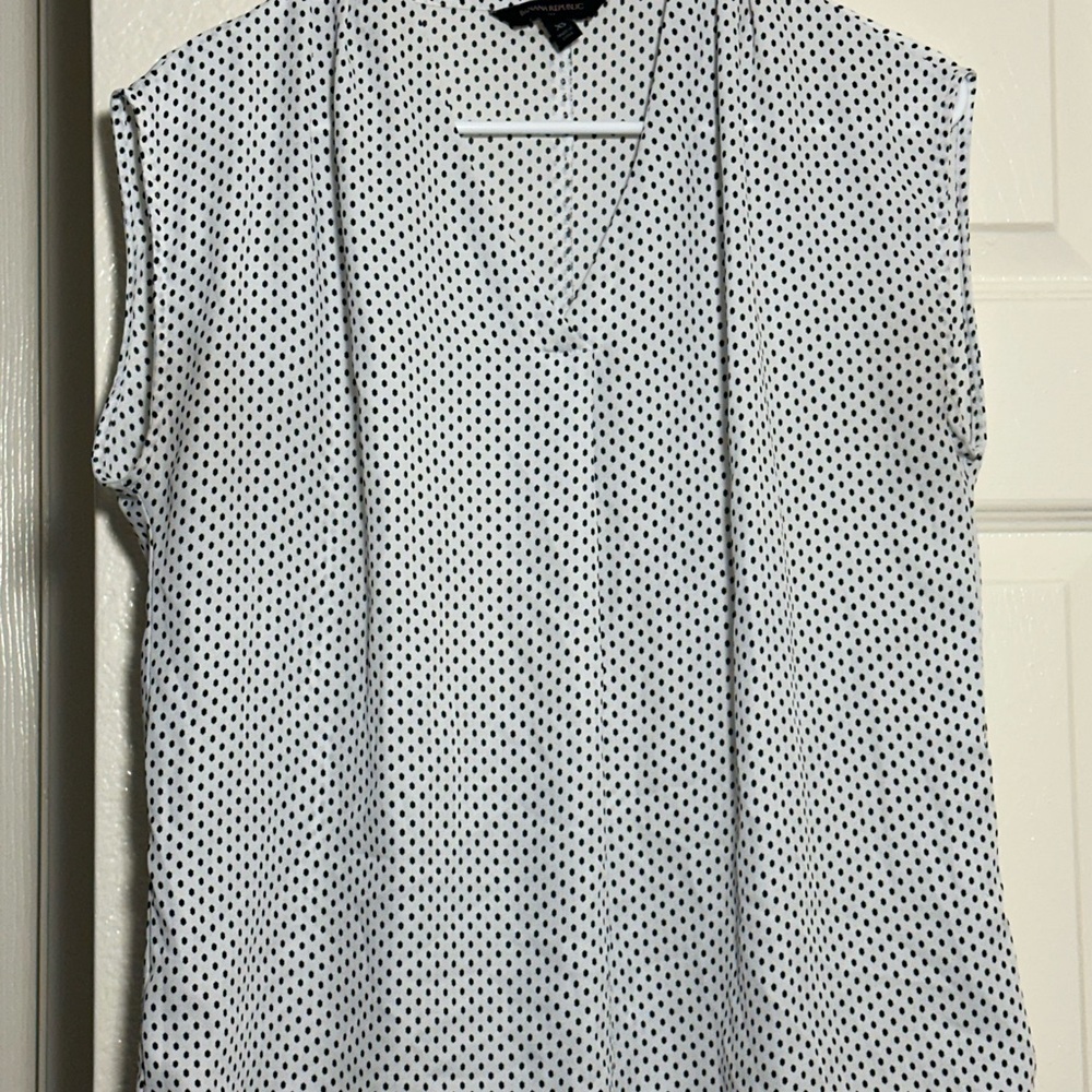 Polka Dot Sleeveless Top